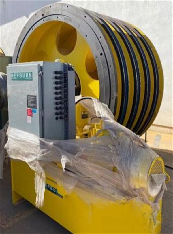 Unused Hepburn 100" (2540mm) Dia., 4-rope Friction (koepe) Hoist, 1250 Hp)